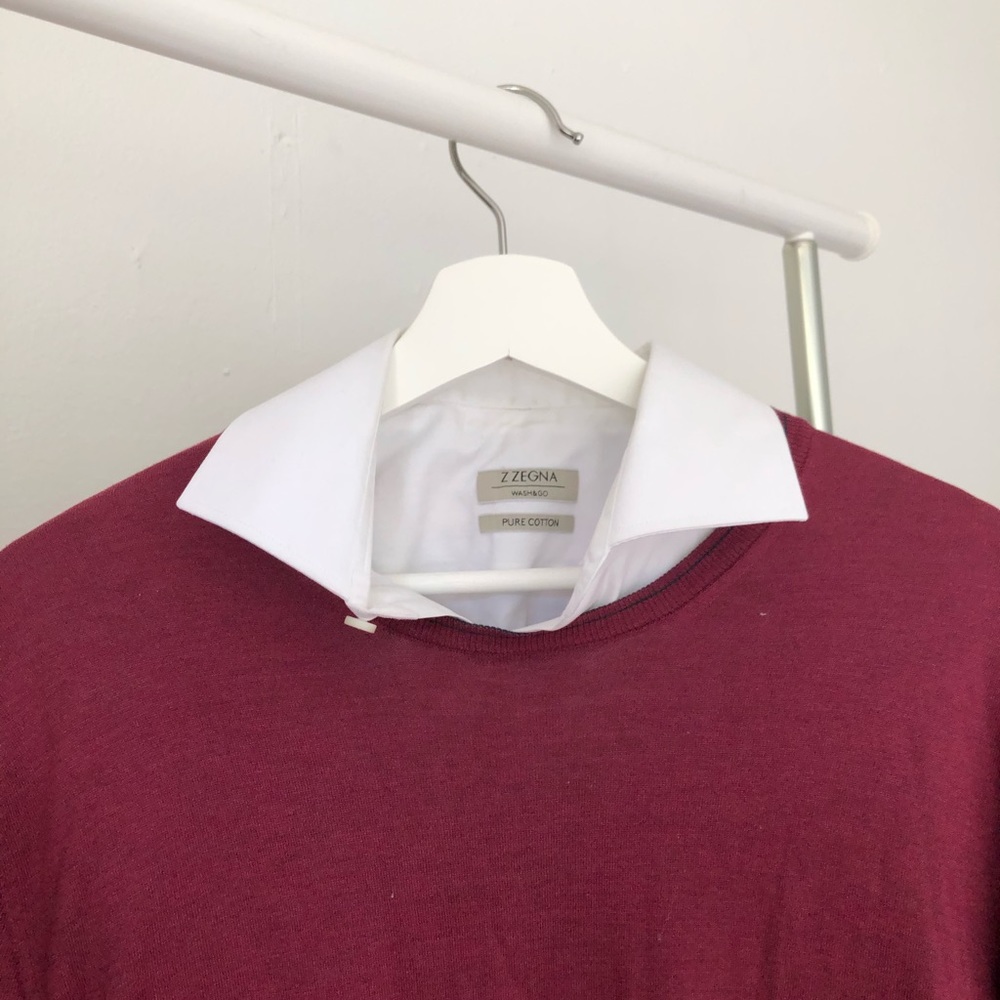 ZEGNA premium bundle button-down + crewneck